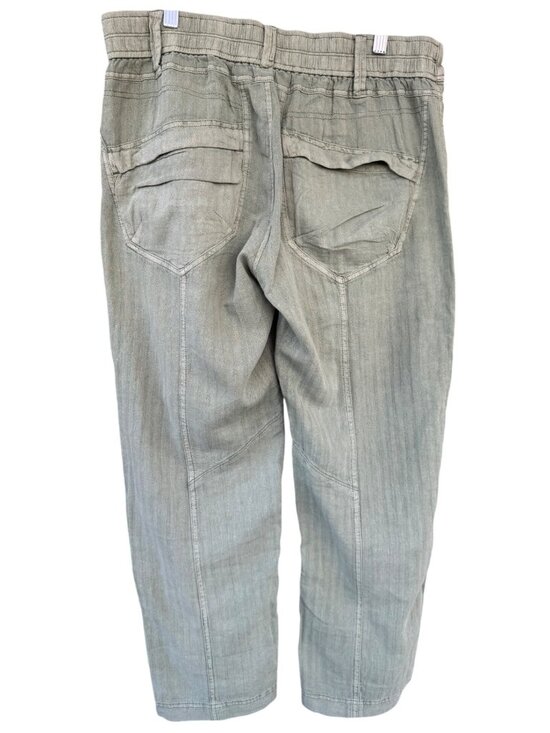 Free People Women’s Big Hit Slouch Pant Oil Green Size Medium - Picture 6 of 14